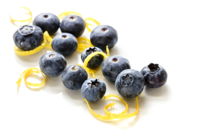 Lemons and blueberries