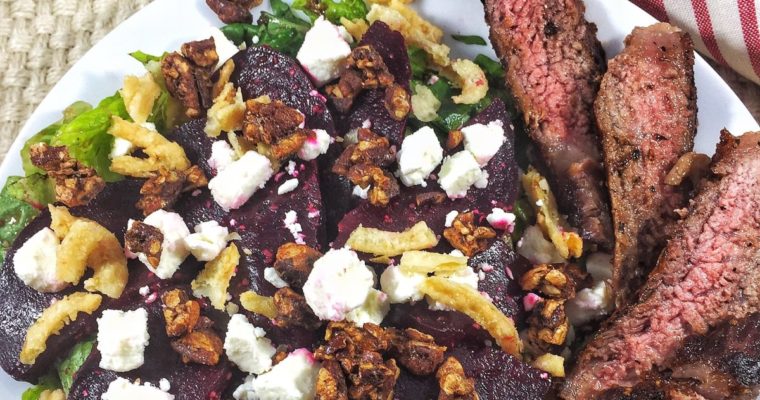 Roasted Beet Salad With Pecans and Feta