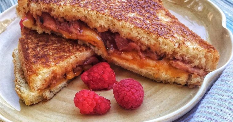Raspberry-Bacon Grilled Cheese Sandwich