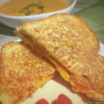 raspberry-bacon Grilled Cheese with Tomato Soup