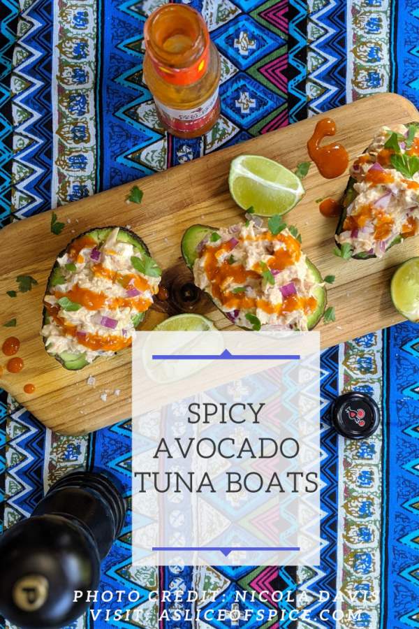 Spicy Avocado Tuna Boat Pin