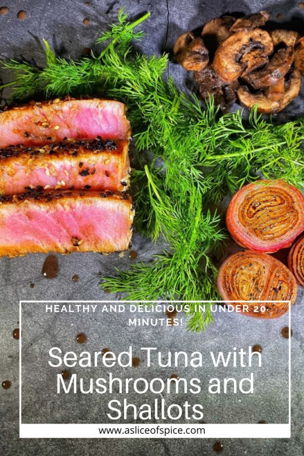 Seared Tuna with Mushrooms and Shallots Pin